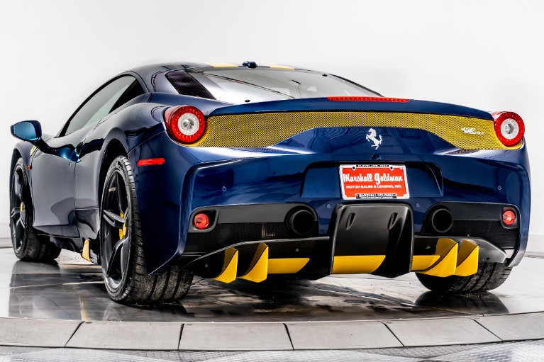 Blu Tour De France Ferrari 458 Speciale with Giallo Interior For
