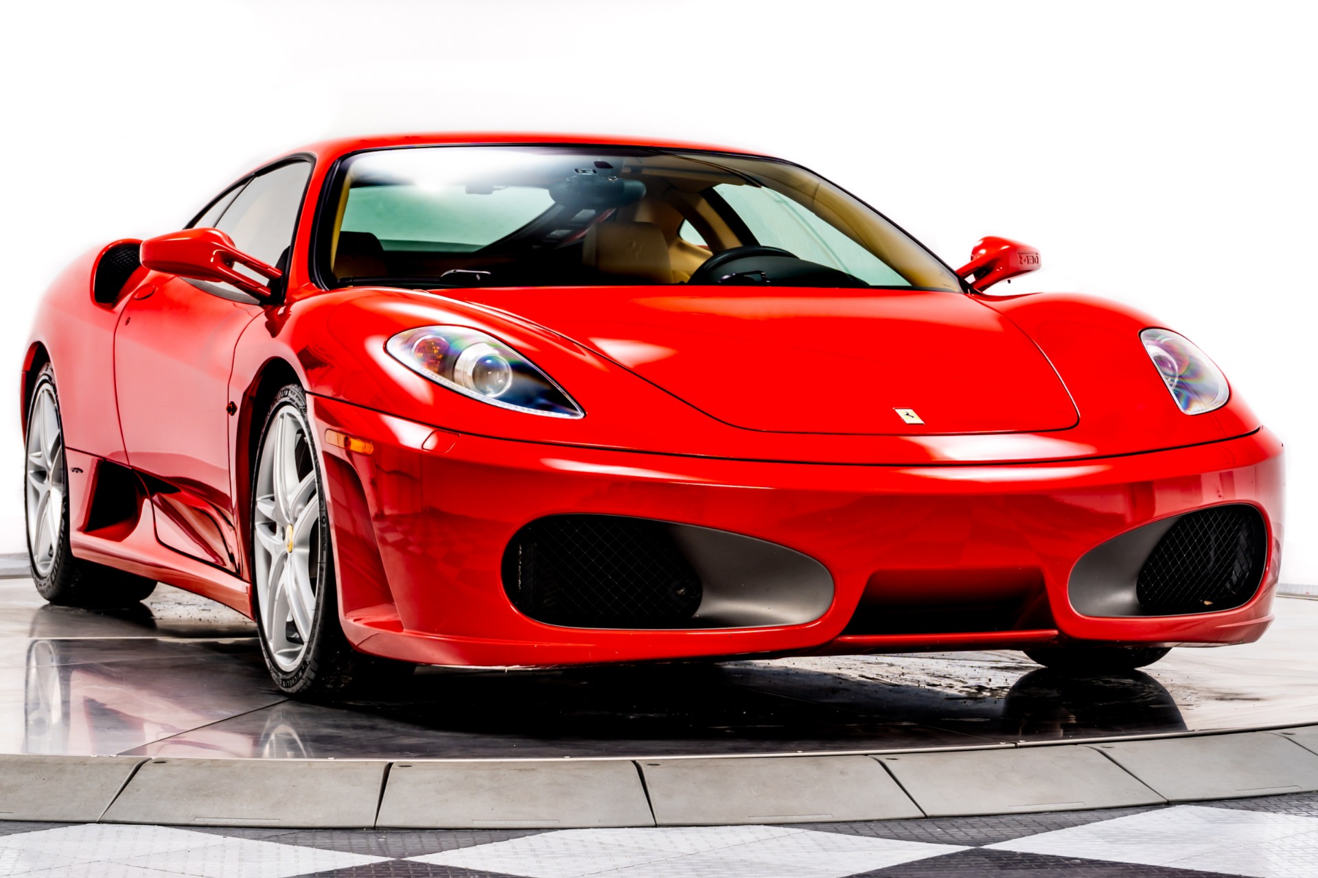 Rosso Corsa Ferrari F430 with Beige Interior For Sale - Stock