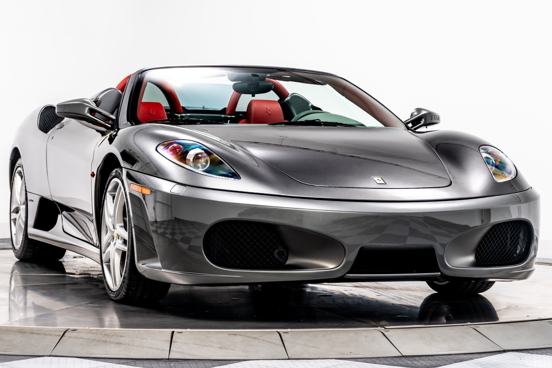 Grigio Silverstone Ferrari F430 6 Speed Spider with Rosso Ferrari