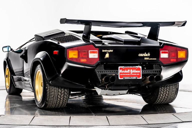 Black Lamborghini Countach with Beige Interior For Sale - Stock