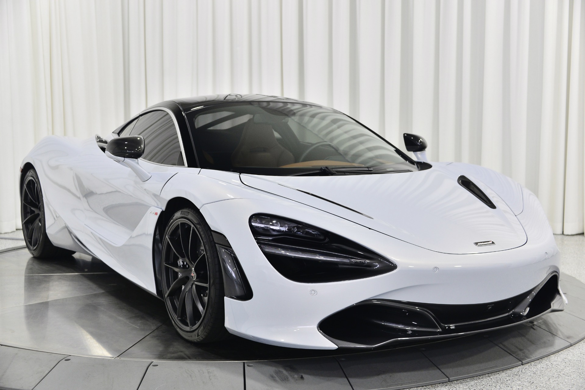 Glacier White McLaren 720S Luxury with Arizona Tan Interior For