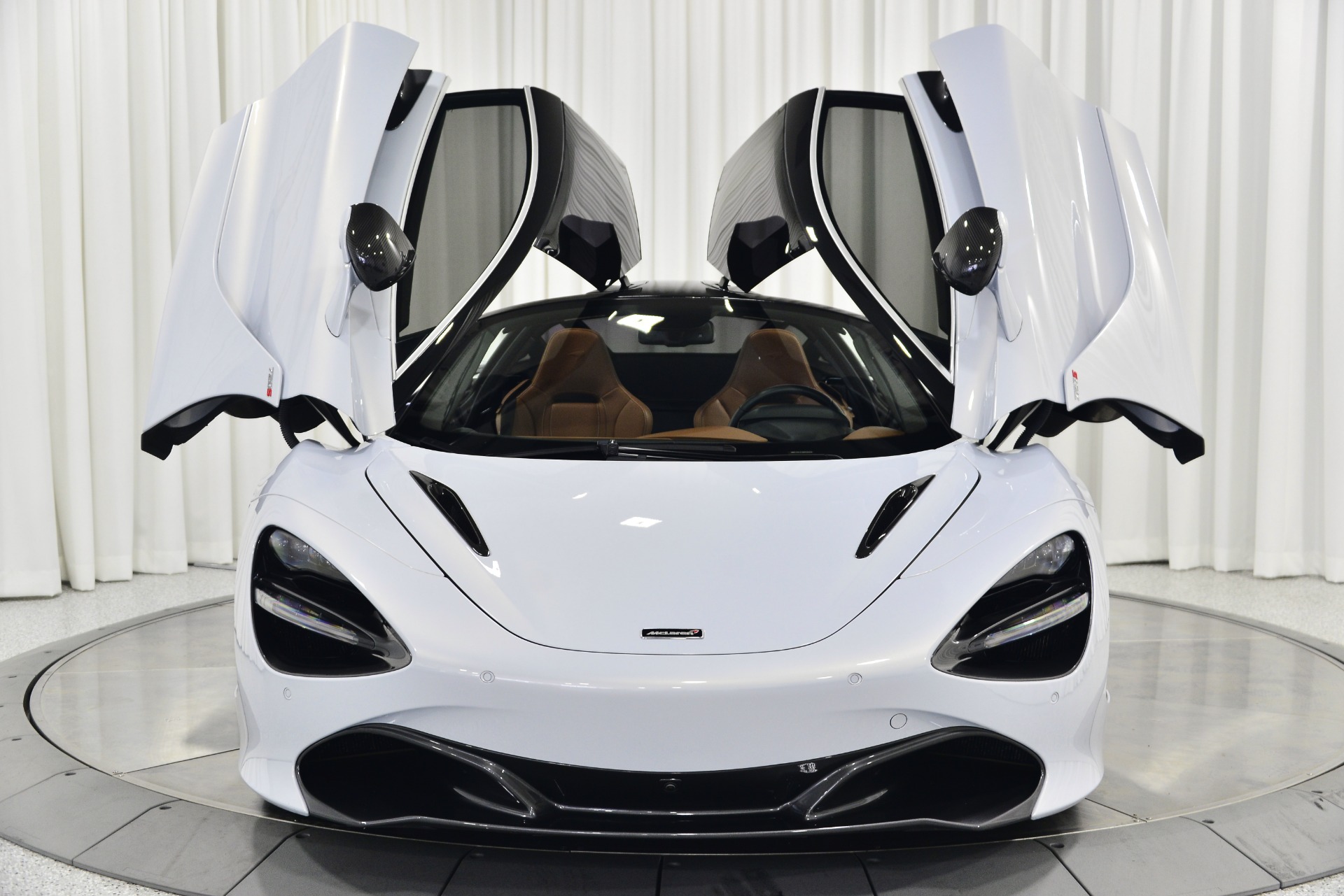 Glacier White McLaren 720S Luxury with Arizona Tan Interior For