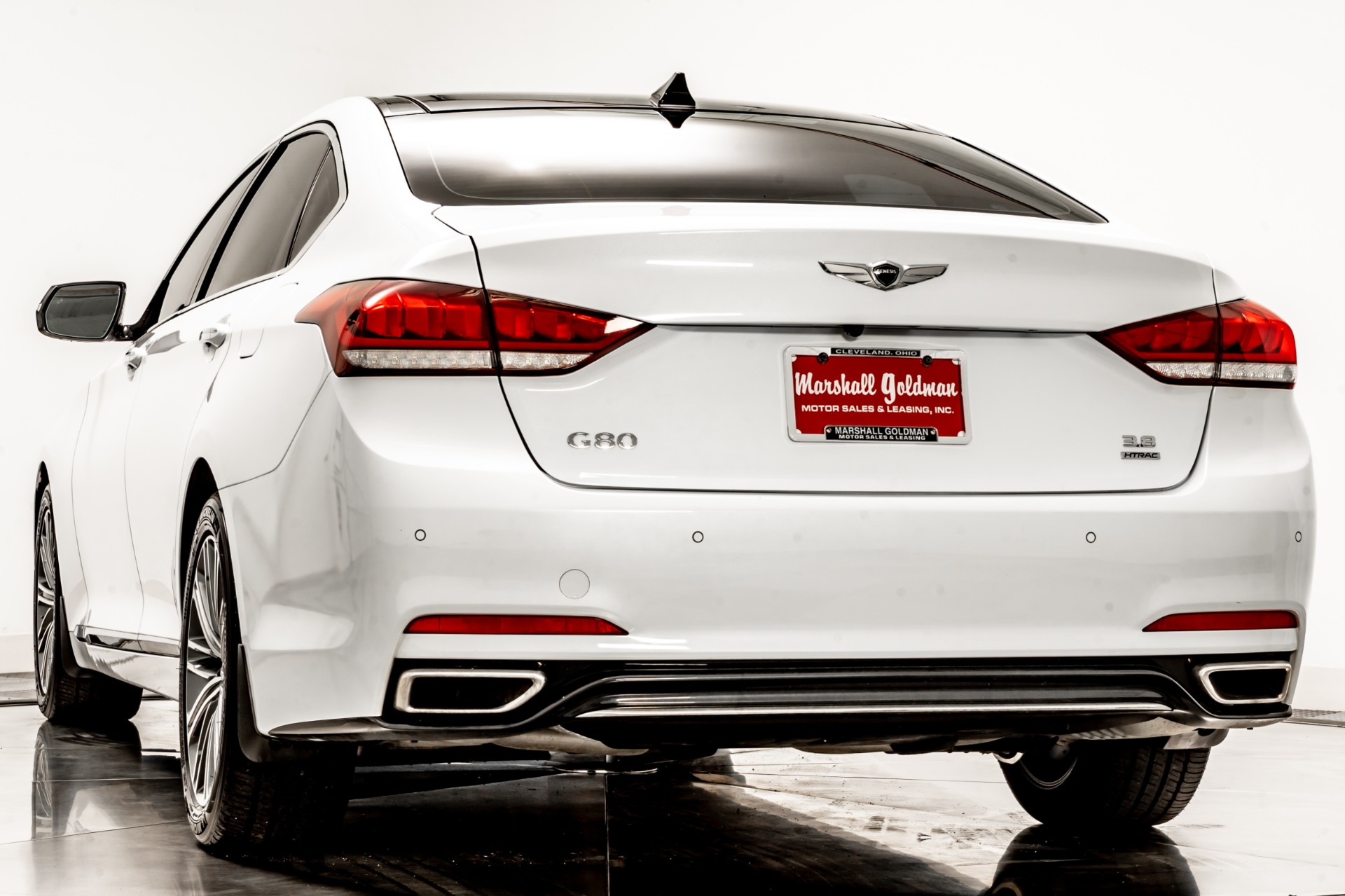 Casablanca White Genesis G80 AWD 3.8 with Black Interior For Sale
