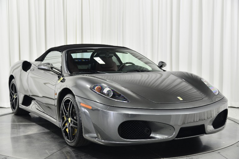 Grigio Silverstone Ferrari F430 Spider with Bordeaux Interior For