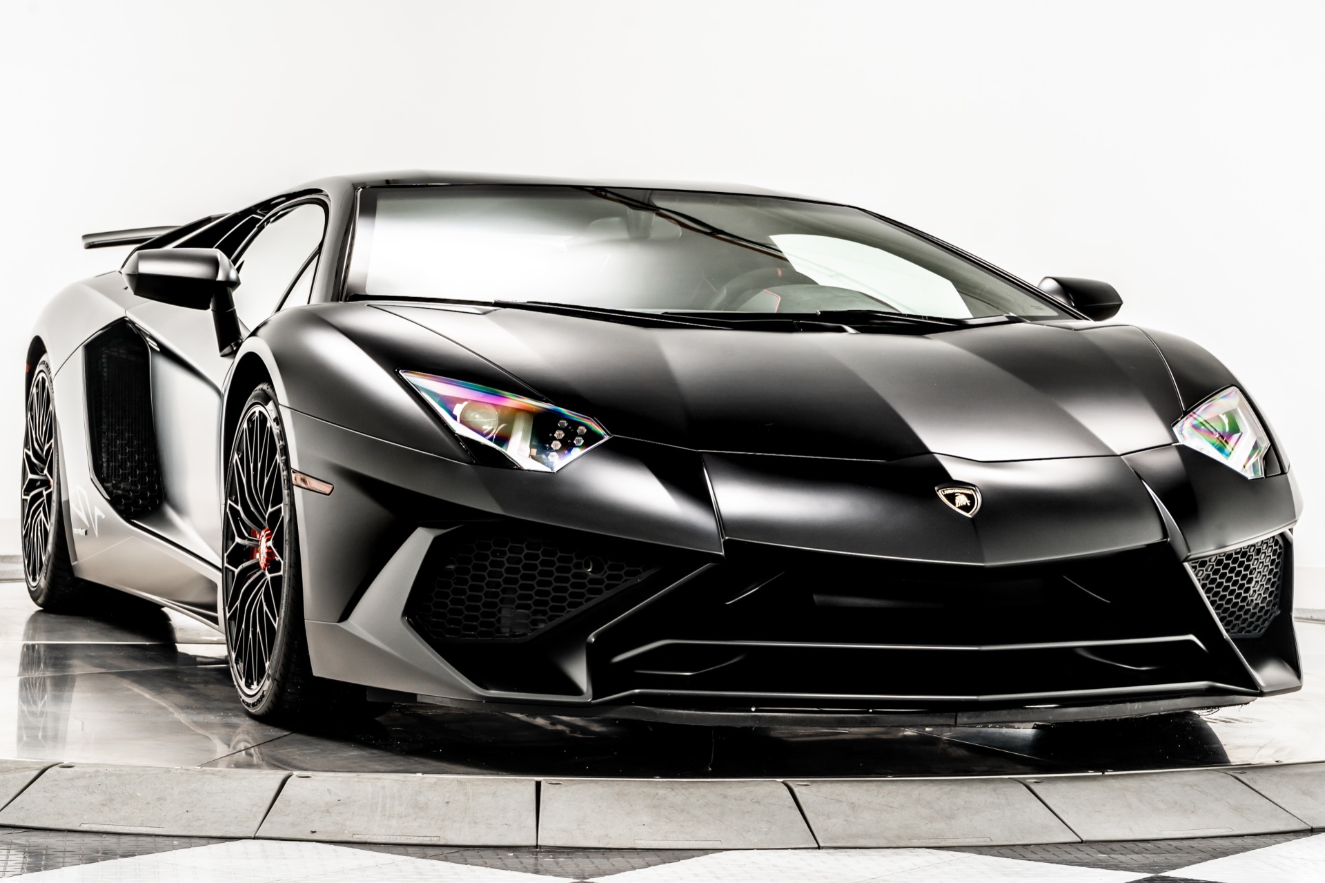 Nero Nemesis Lamborghini Aventador LP 750-4 SV with Nero Cosmus