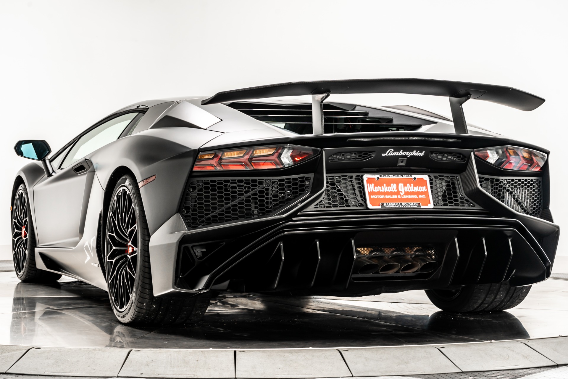 Nero Nemesis Lamborghini Aventador LP 750-4 SV with Nero Cosmus