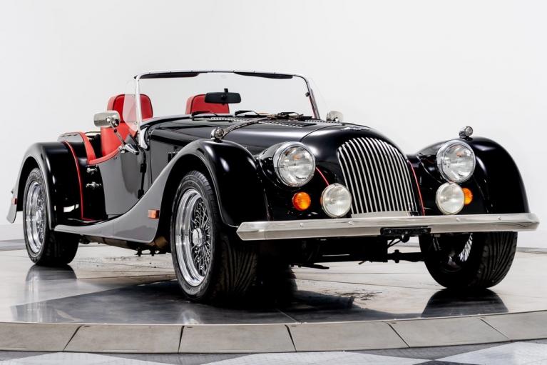 Morgan London Taxi Black Morgan Plus 8 with Red Interior For Sale - Stock
