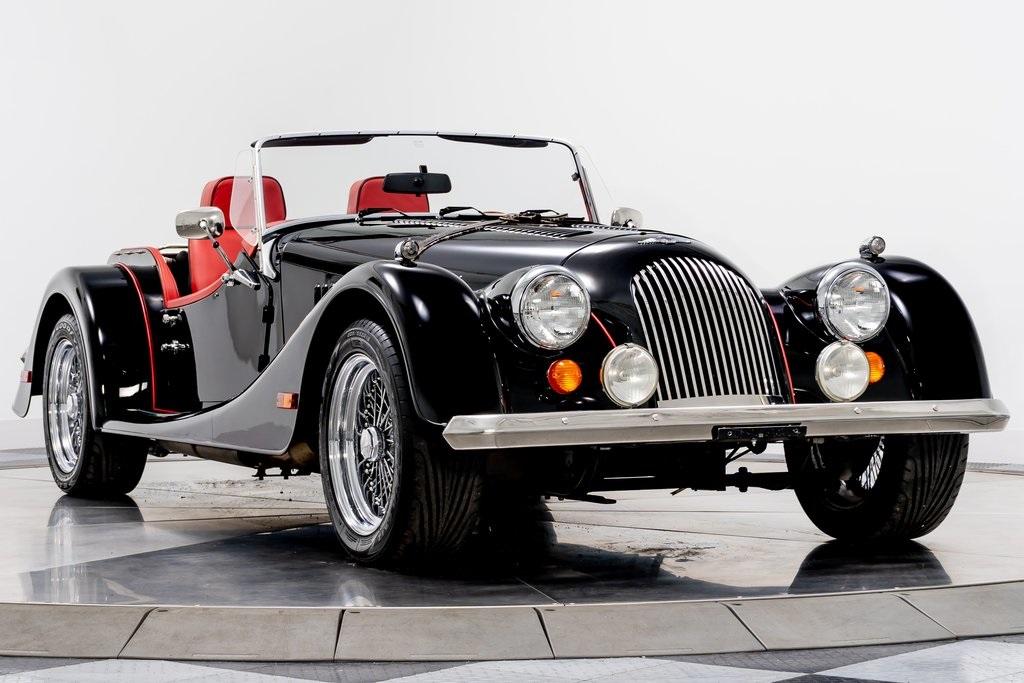 London Taxi Black Morgan Plus 8 with Red Interior For Sale - Stock