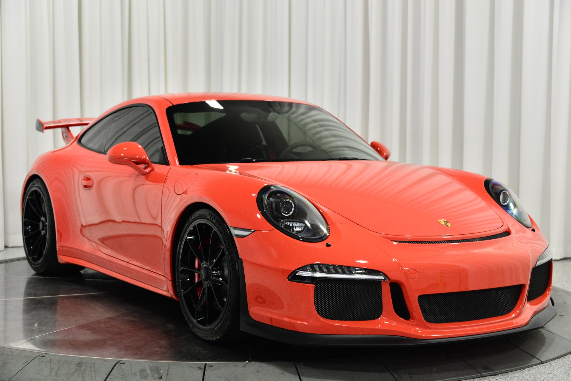 Lava Orange Porsche 911 GT3 with Black Interior For Sale - Stock