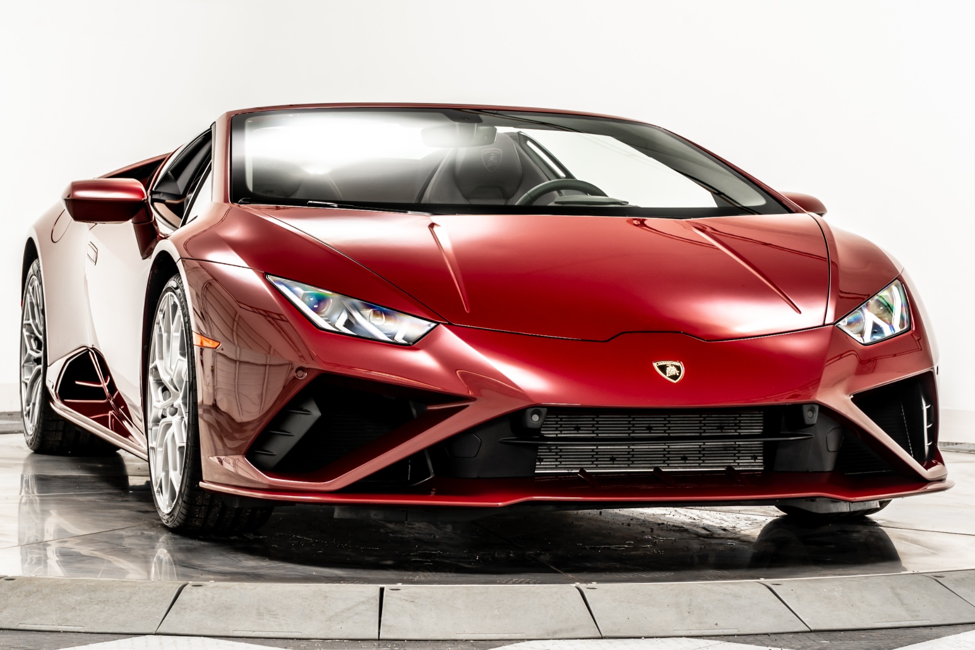 Amaranto Lamborghini Huracan EVO RWD Spyder with Marrone Orpheus