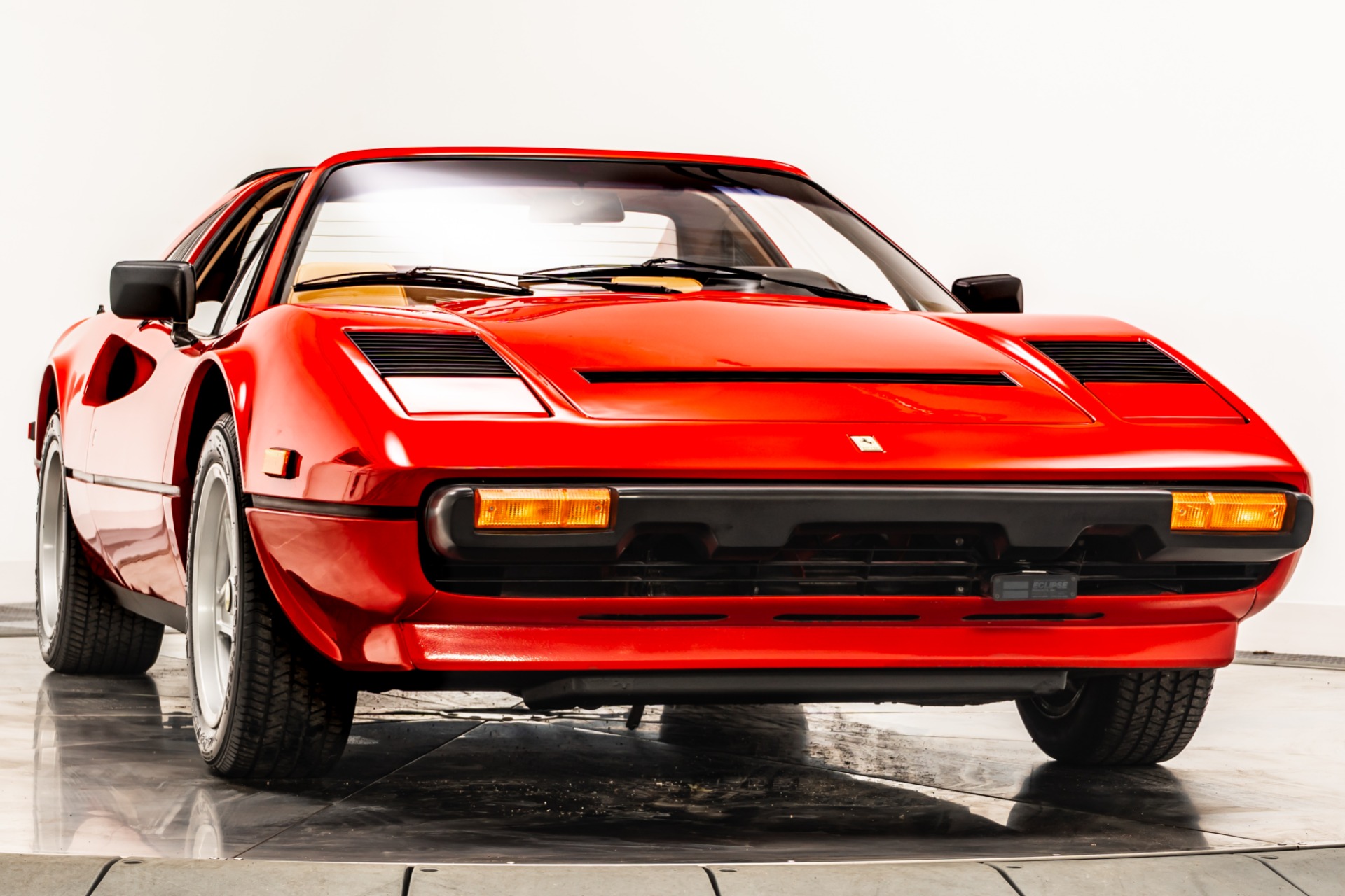 Rosso Corsa Ferrari 308 GTS Quattrovalvole with Beige Interior For