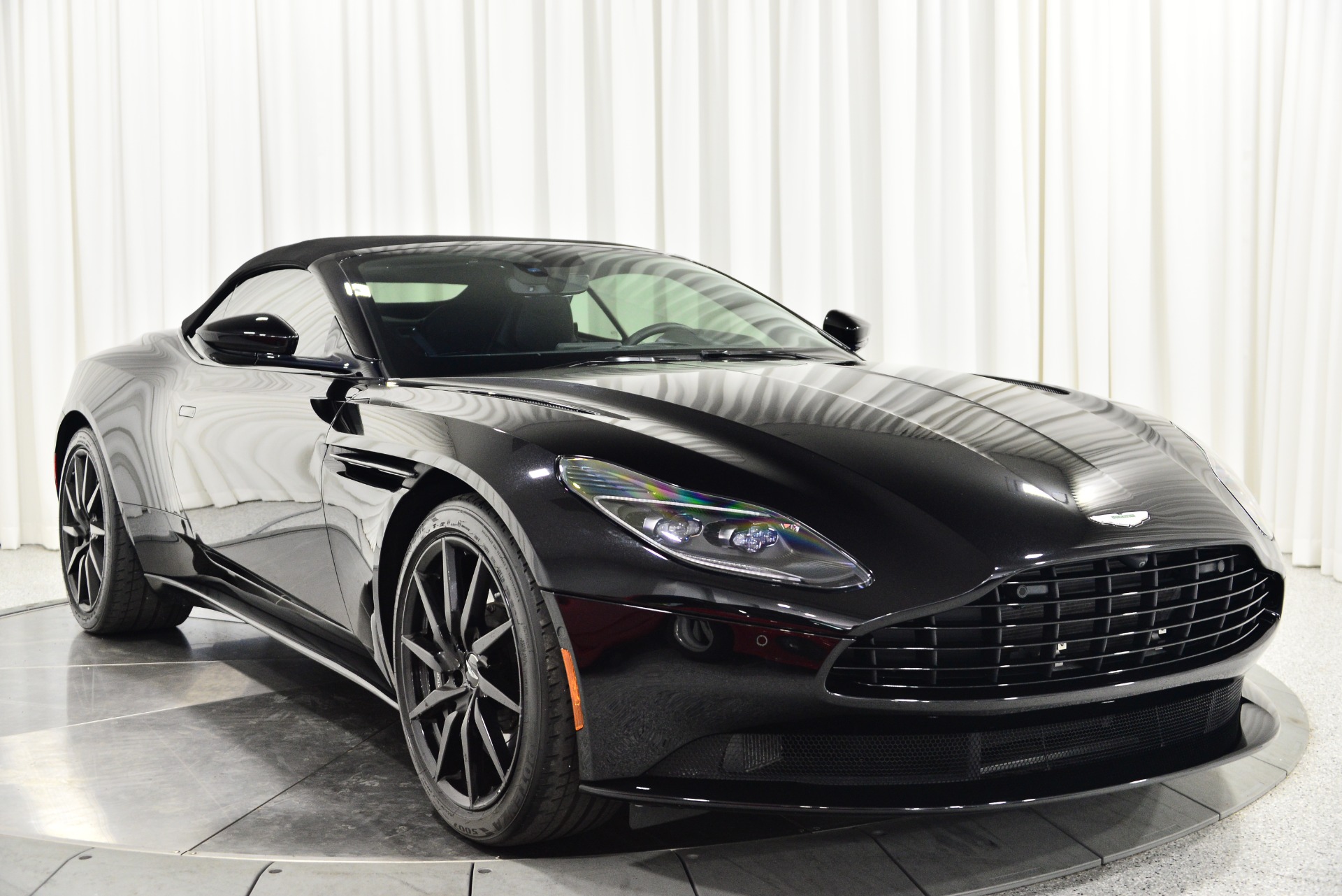 Onyx Black Aston Martin DB11 Volante with Obsidian Black Interior
