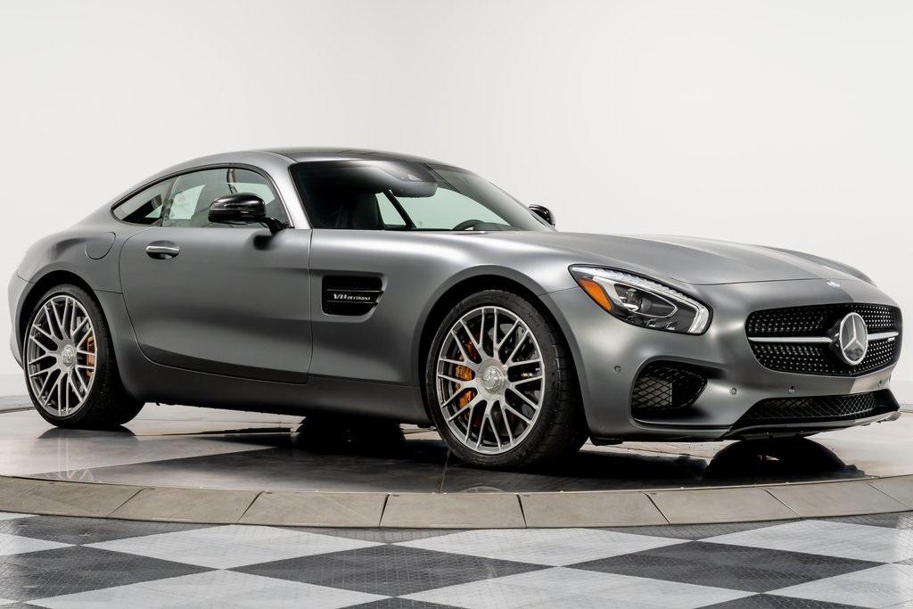 Selenite Gray Magno Mercedes-Benz AMG GT S with Auburn Brown