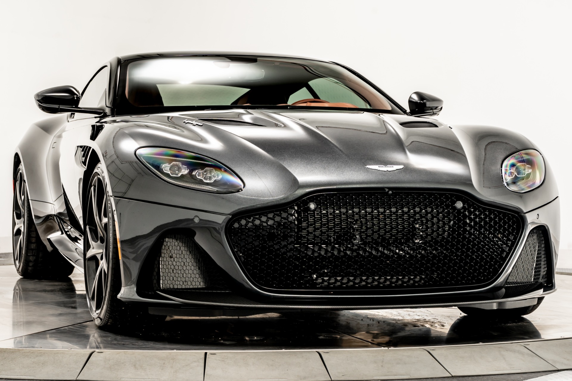 Xenon Grey Aston Martin DBS Superleggera with Red Oxide Interior 