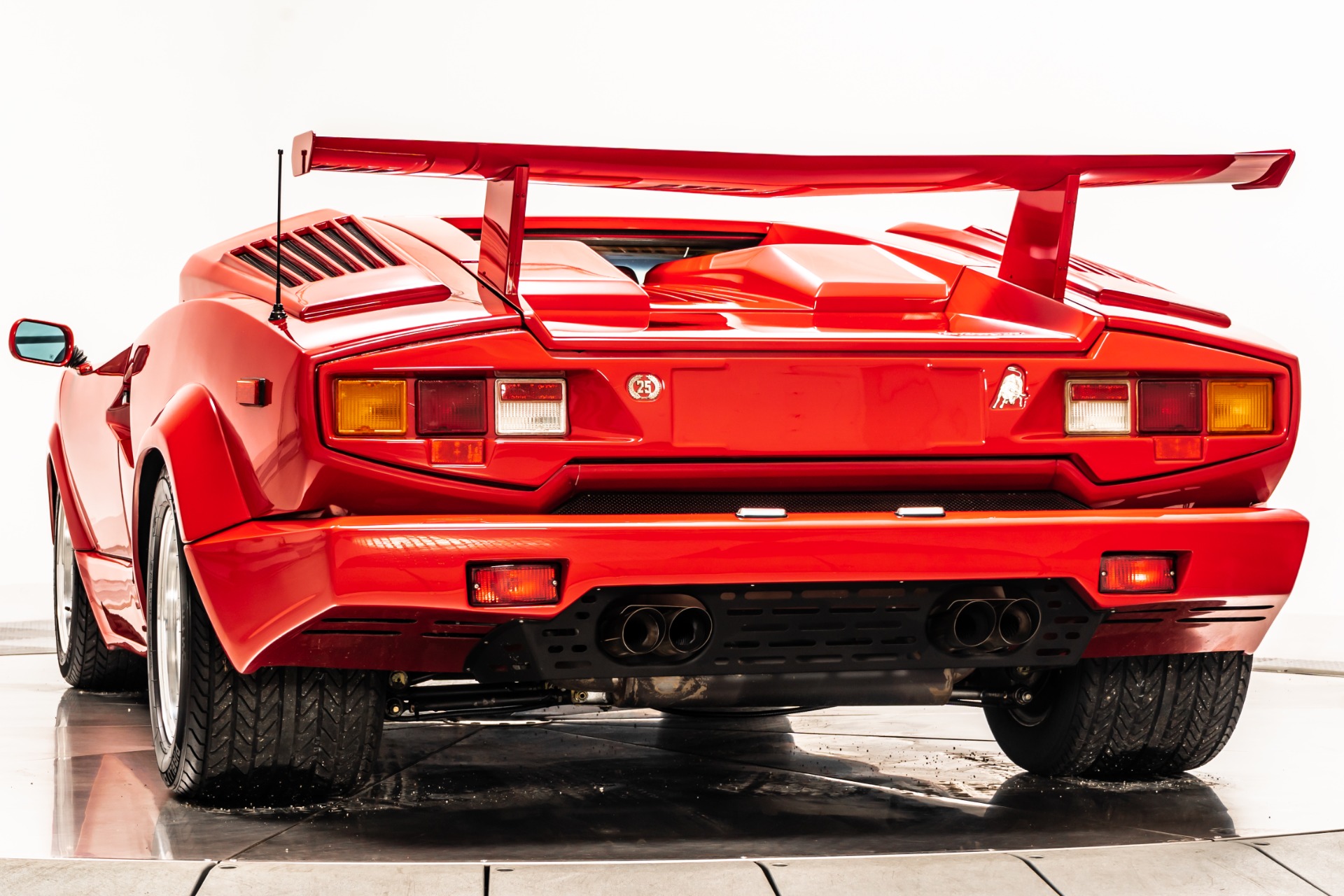 Rosso Seviglia Lamborghini Countach 25th Anniversary with Beige