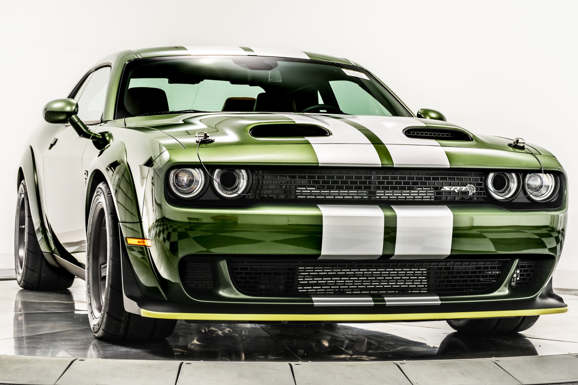 サルセーション　タンクトップ　ダークグリーン　　Sサイズ　⑦ F8 Green Dodge Challenger SRT Super Stock with Black/Sepia