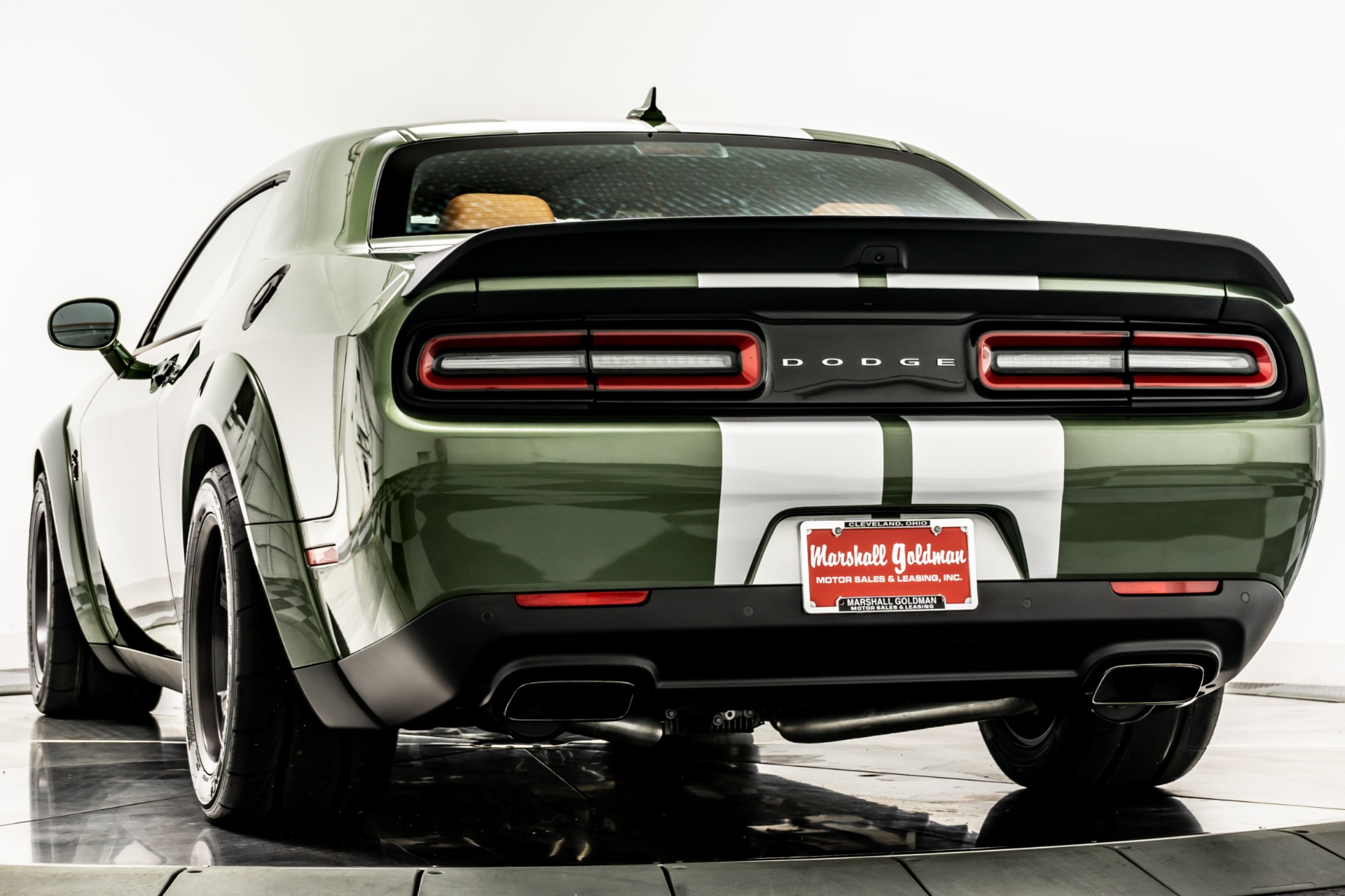 F8 Green Dodge Challenger SRT Super Stock with Black/Sepia