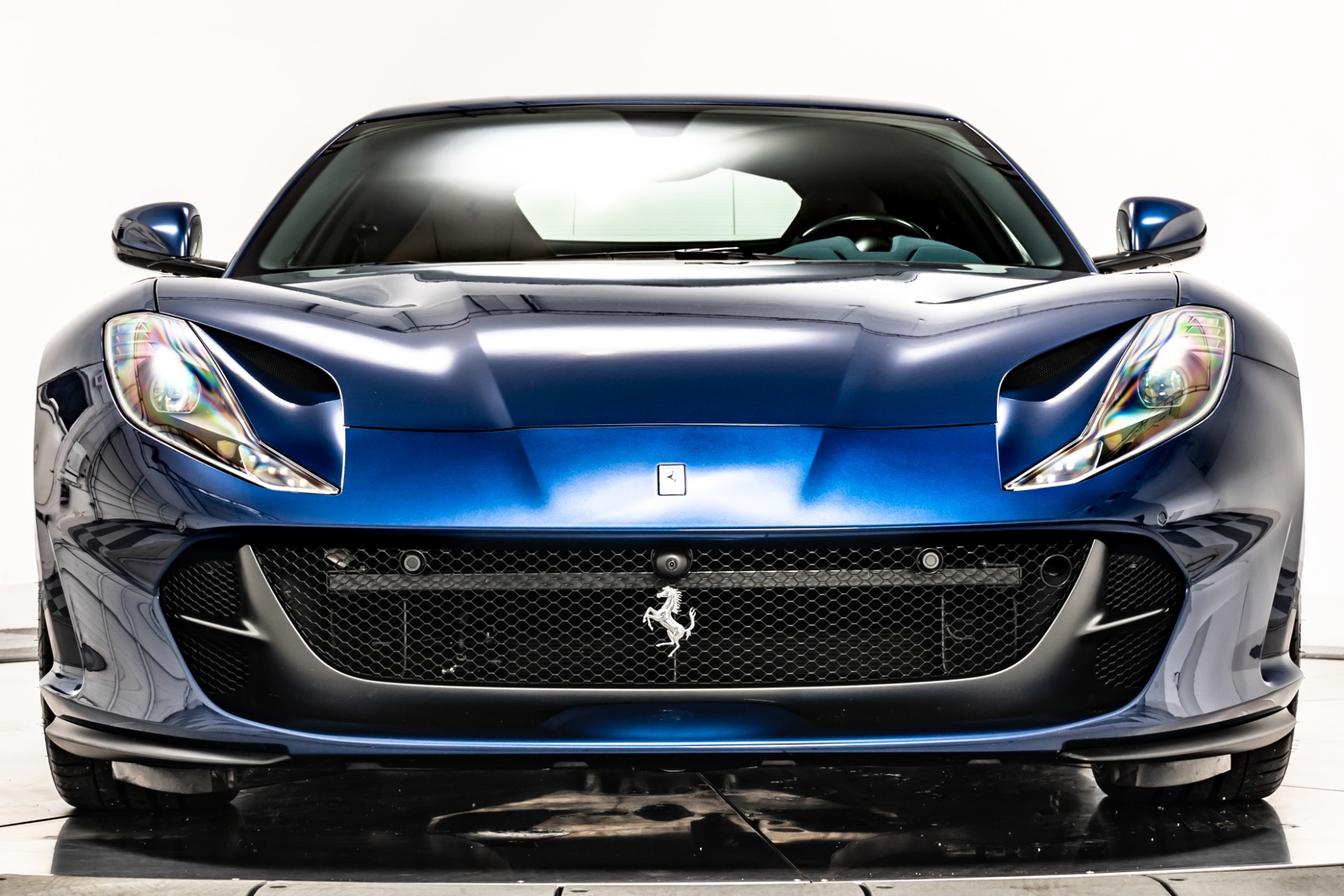Blu Tour De France Ferrari 812 Superfast with Cuoio Interior For