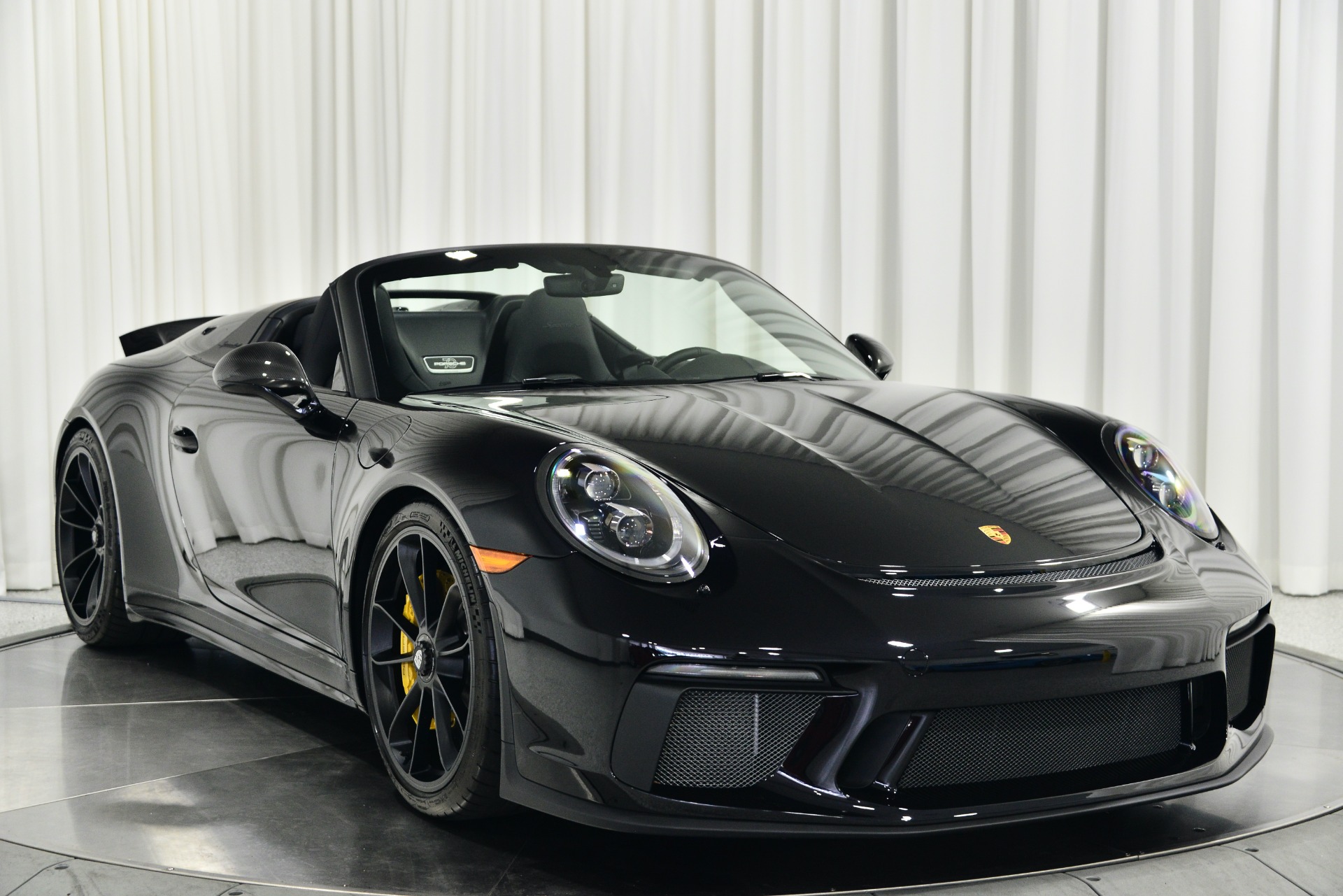 Jet Black Metallic Porsche 911 Speedster with Black Interior For