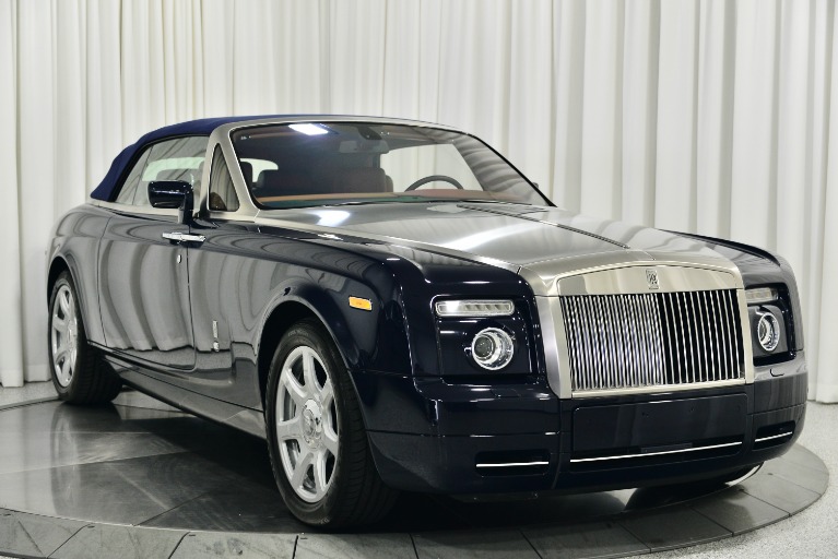 Midnight Blue Rolls-Royce Phantom Drophead Coupe with Fawn Brown