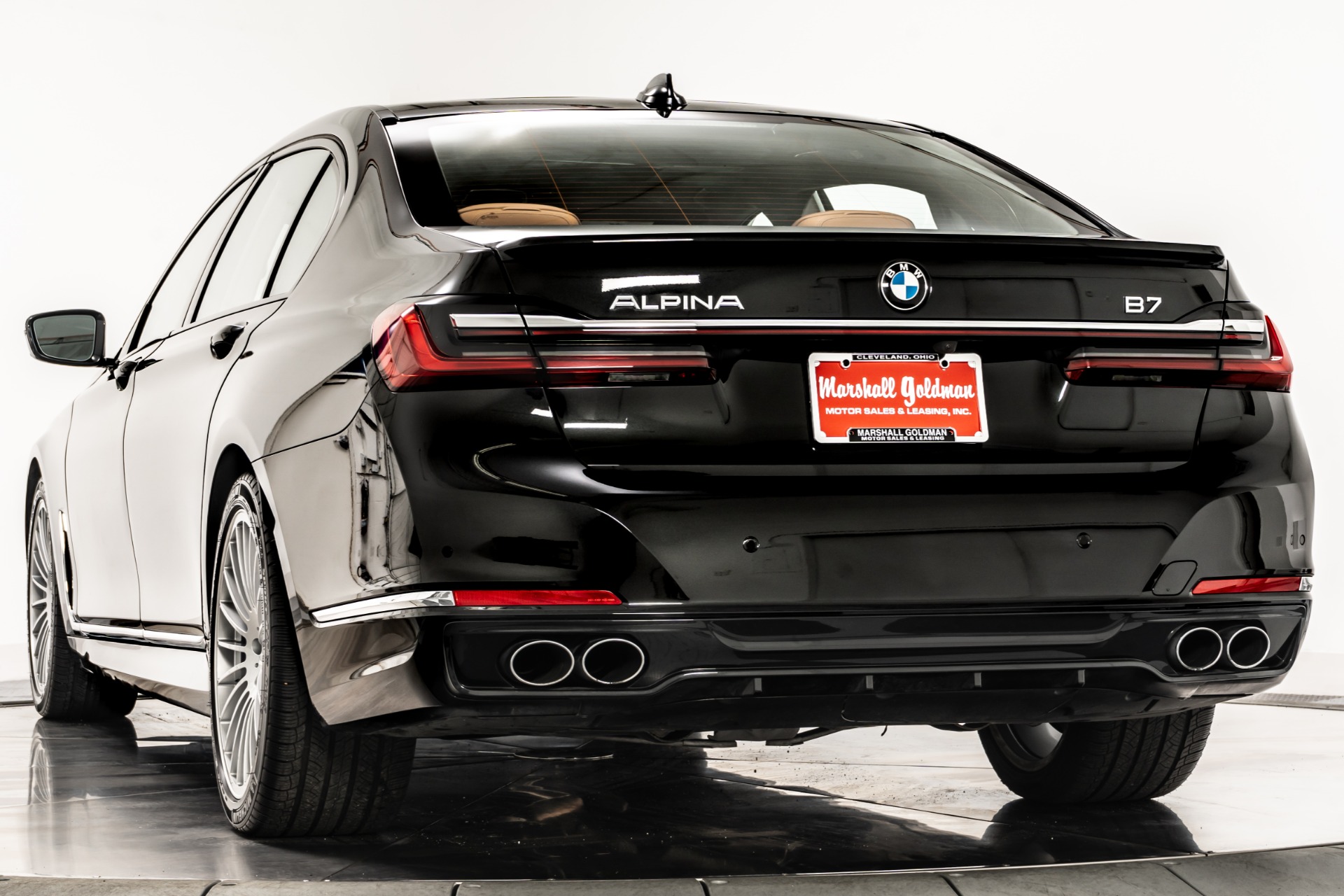 Black Sapphire Metallic BMW ALPINA B7 xDrive with Cognac Interior