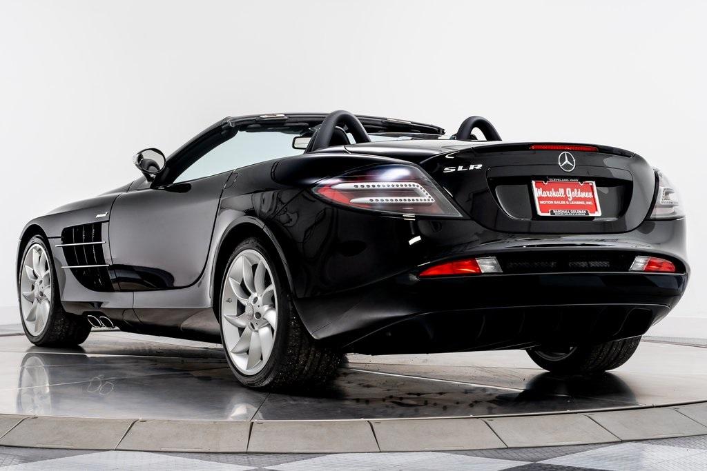 Pure Black Mercedes-Benz SLR McLaren Roadster with Black Interior