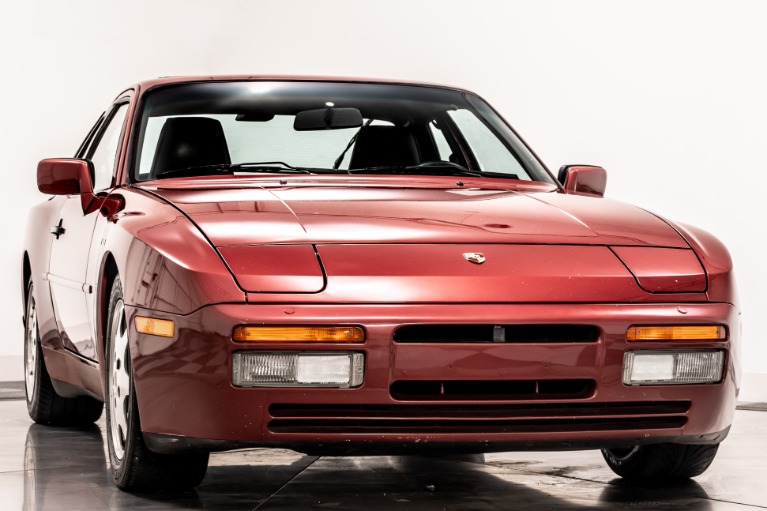 Velvet Red Porsche 944 Turbo with Black Interior For Sale - Stock