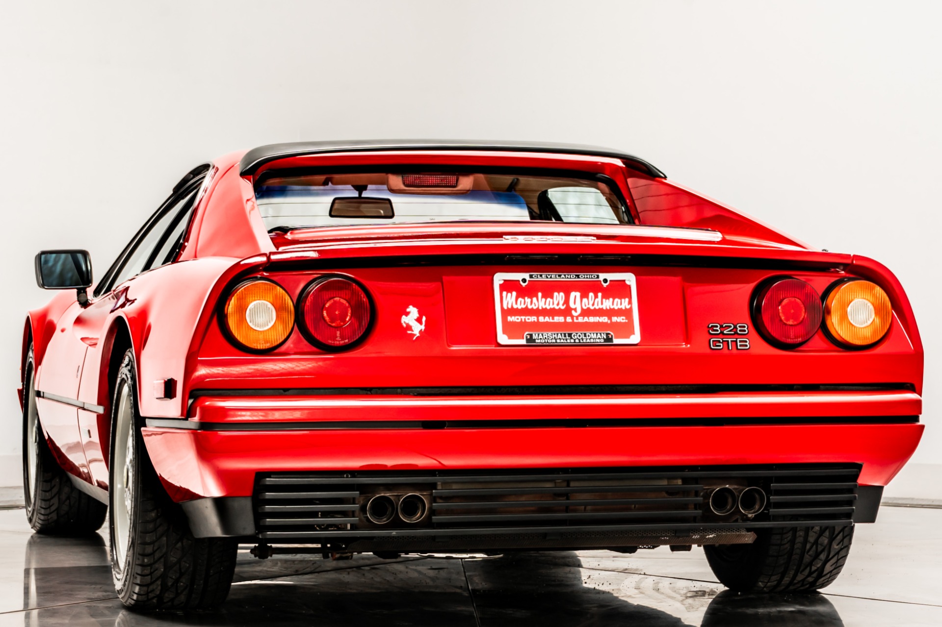 Rosso Corsa Ferrari 328 GTB with Beige Interior For Sale - Stock