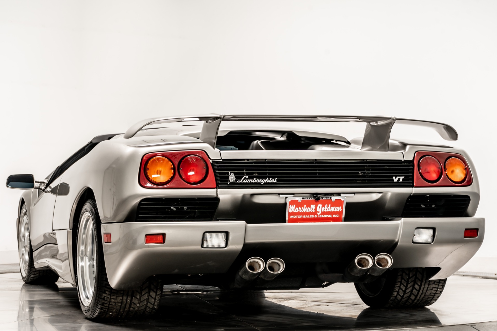 Grigio Titanio Lamborghini Diablo VT Roadster with Nero Interior