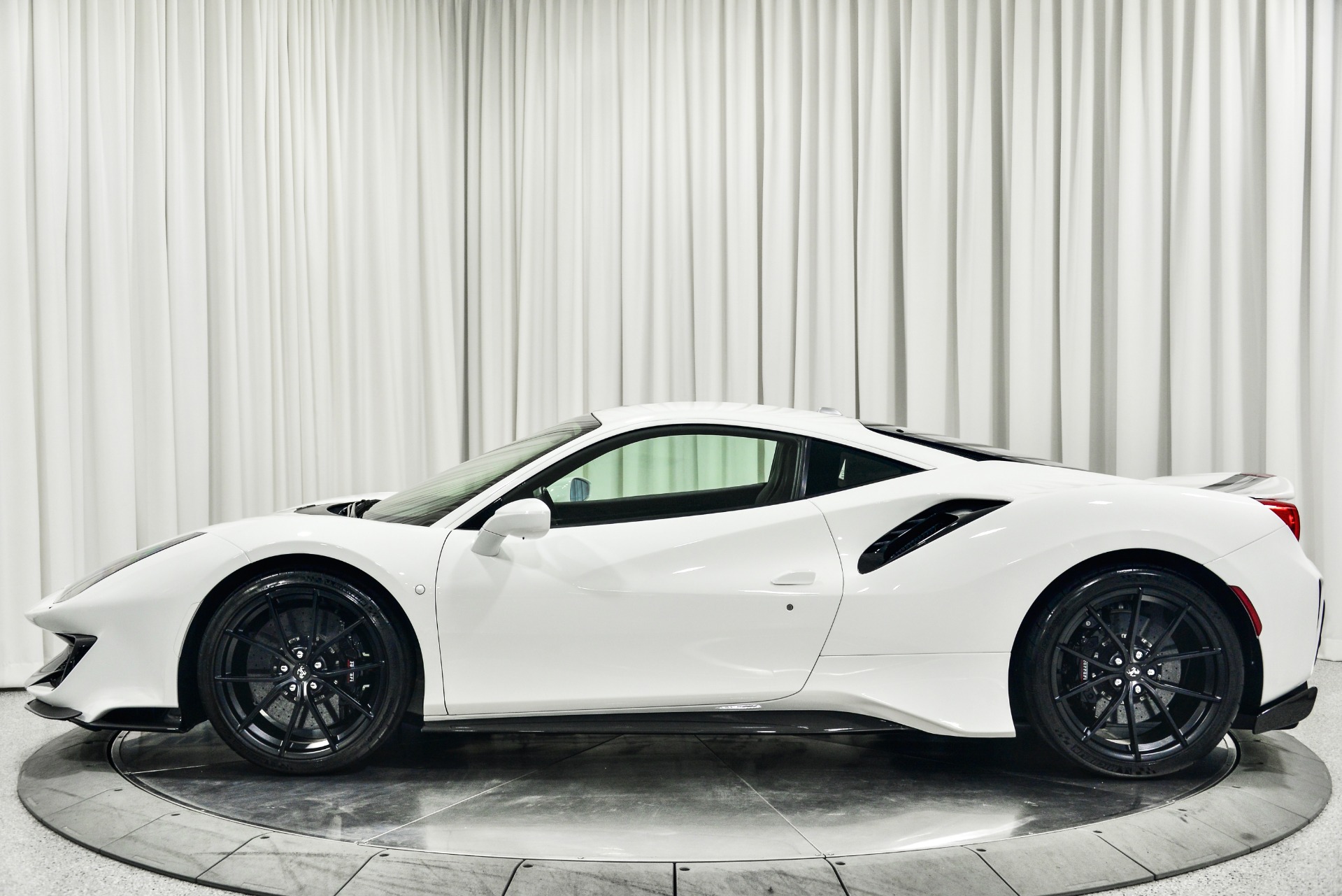 Bianco King Ferrari 488 Pista with Nero Interior For Sale - Stock