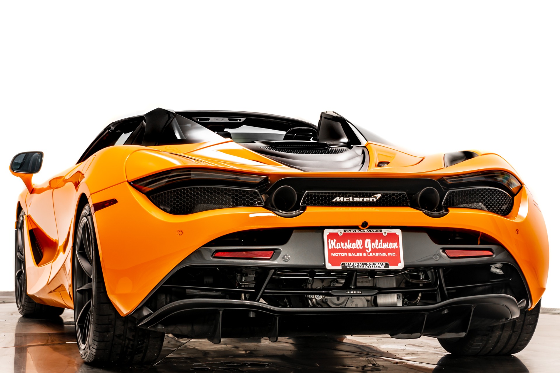 McLaren Orange McLaren 720S Performance Spider with Carbon Black