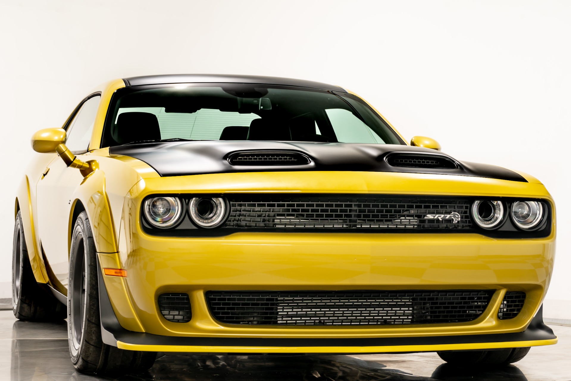 Gold Rush Dodge Challenger SRT Super Stock with Black Interior For