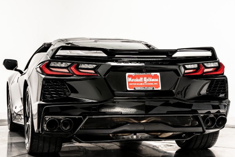 Black Chevrolet Corvette Stingray Z51 with Adrenaline Red Interior