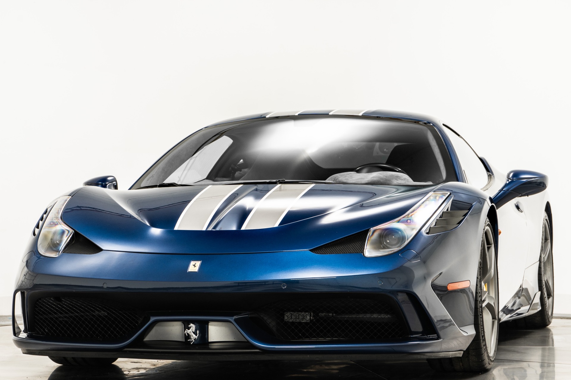 Blu Tour De France Ferrari 458 Speciale with Charcoal Interior For