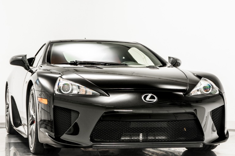 Starlight Black Lexus LFA with Black and Red Interior For Sale