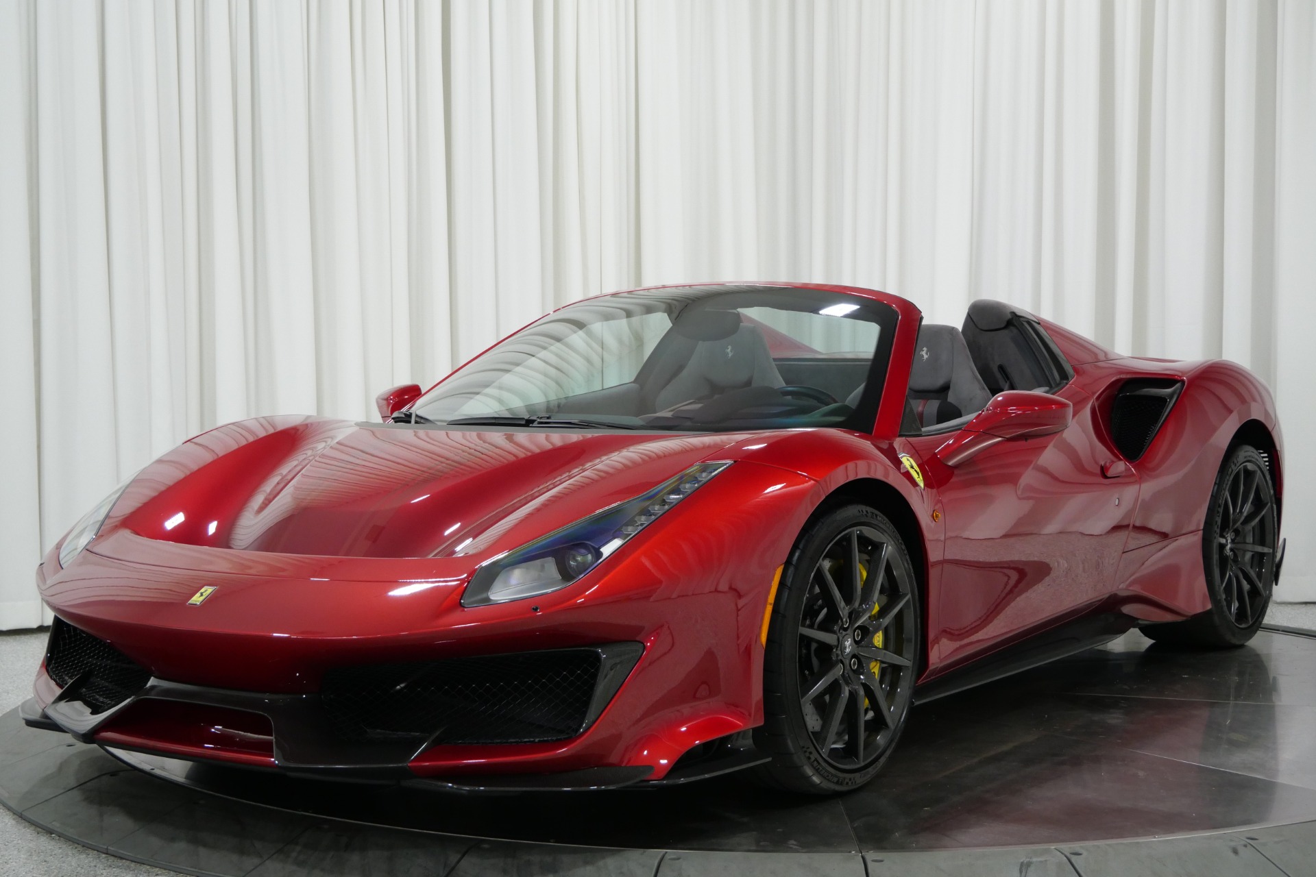 Rosso Fuoco Ferrari 488 Pista Spider with Charcoal Interior For