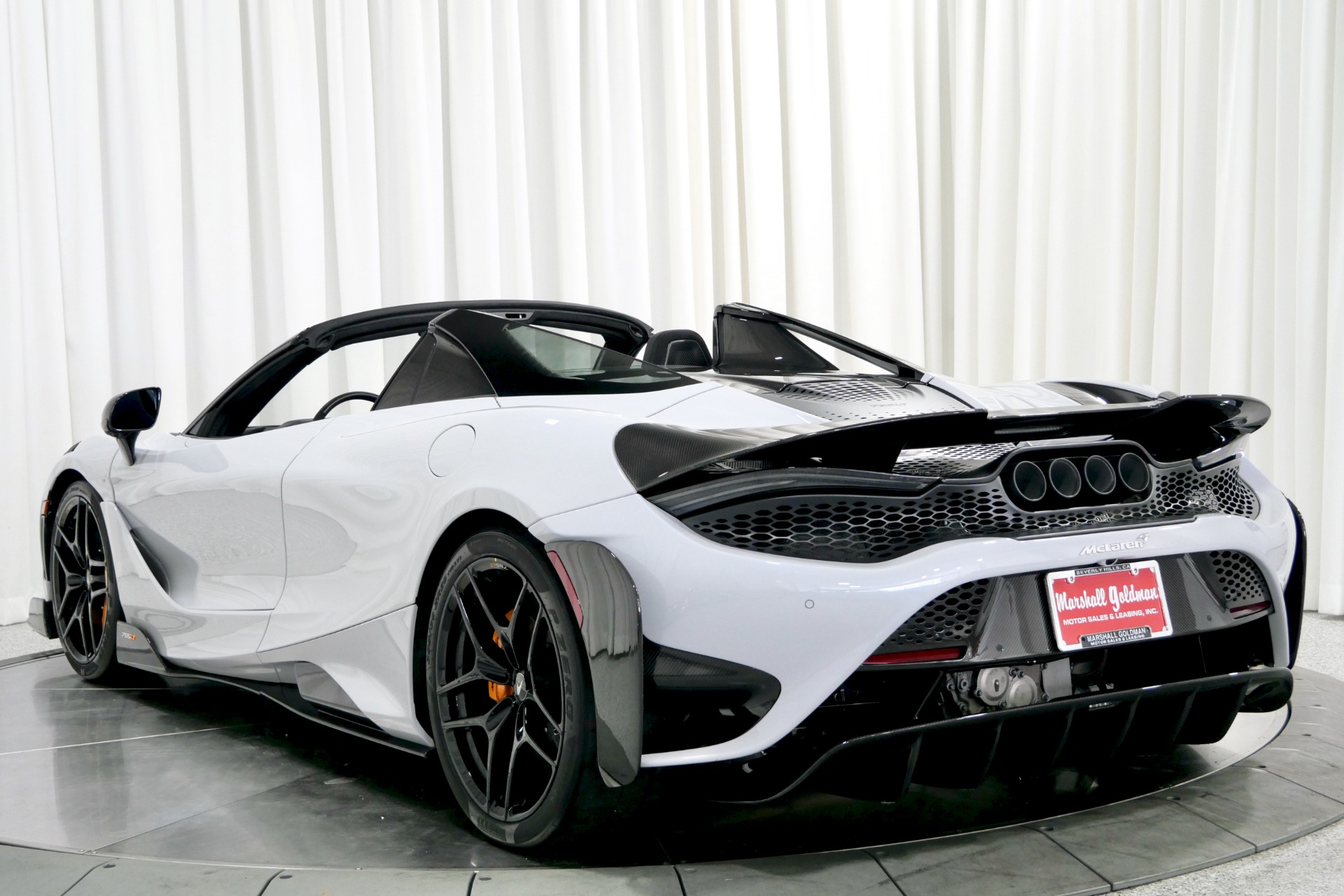 Cirrus Grey McLaren 765LT Spider with Carbon Black Interior For