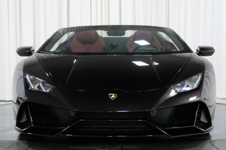 Nero Granatus Lamborghini Huracan EVO Spyder with Rosso Rea with