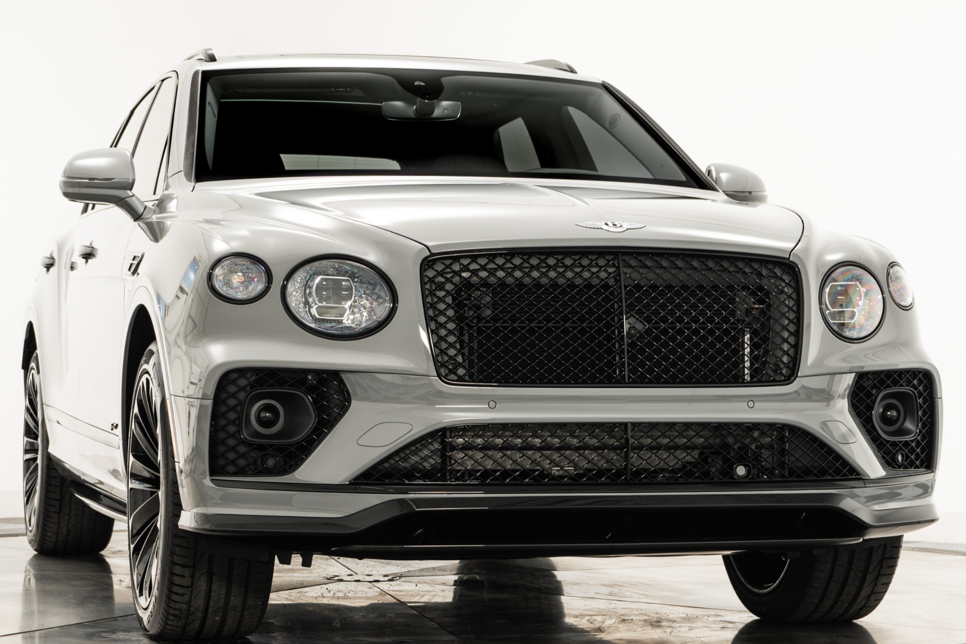 Cambrian Grey Bentley Bentayga Speed with Porpoise and Beluga