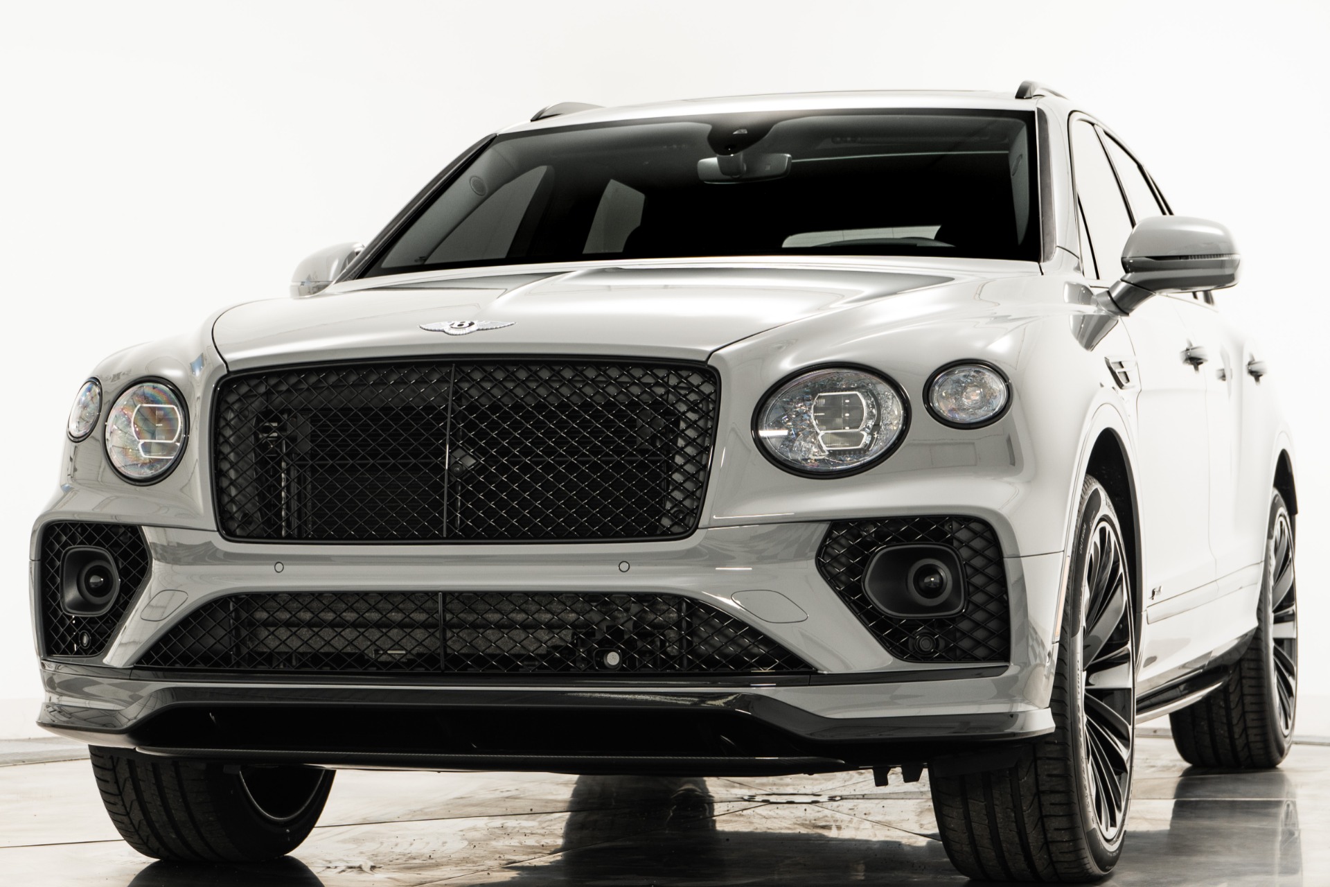 Cambrian Grey Bentley Bentayga Speed with Porpoise and Beluga