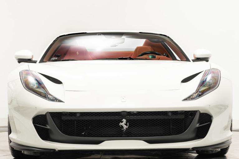 Bianco Avus Ferrari 812 GTS with Rosso Ferrari Interior For Sale