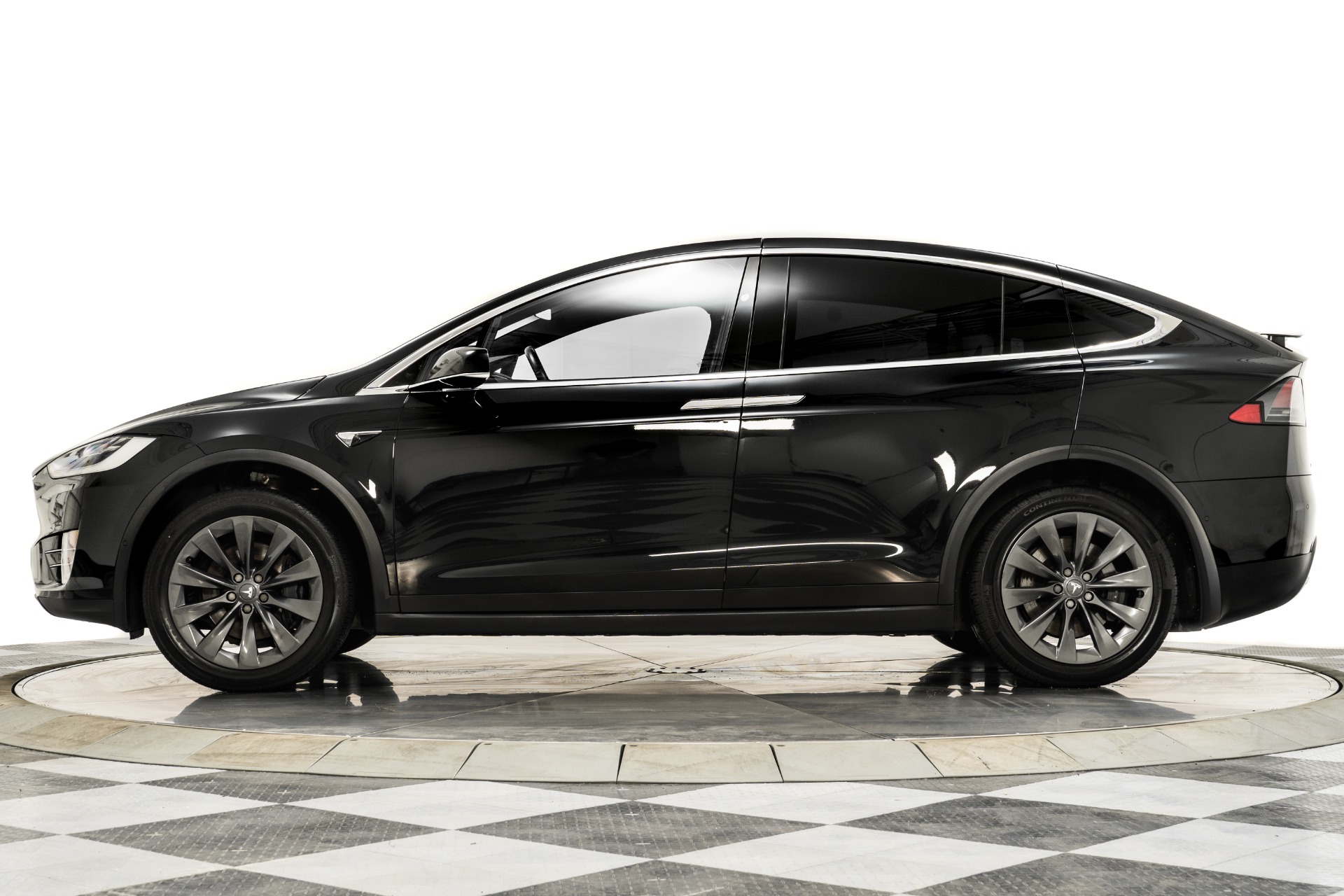 Obsidian Black Metallic Tesla Model X 100D FSD with White Interior