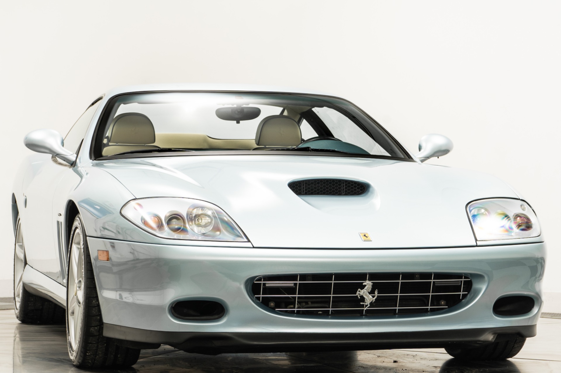 Grigio Alloy Ferrari 575M Maranello with Sabbia Interior For Sale