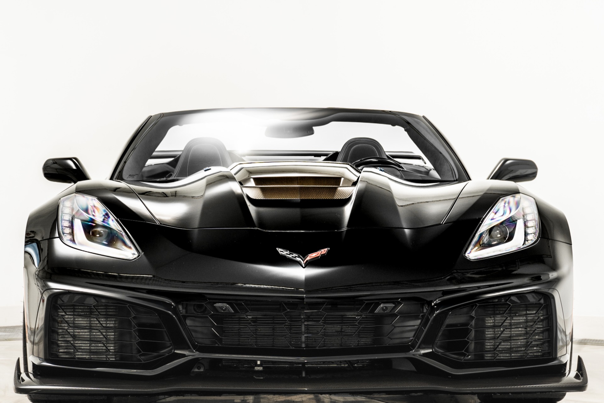 Black Chevrolet Corvette ZR1 3ZR Convertible with Jet Black