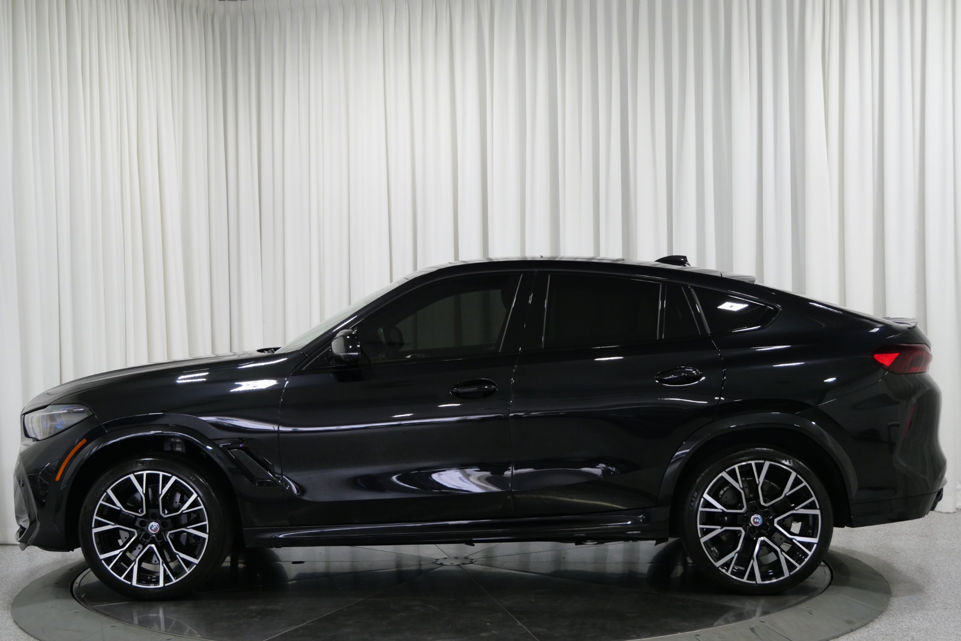 Black Sapphire Metallic BMW X6 M Competition with Black Interior