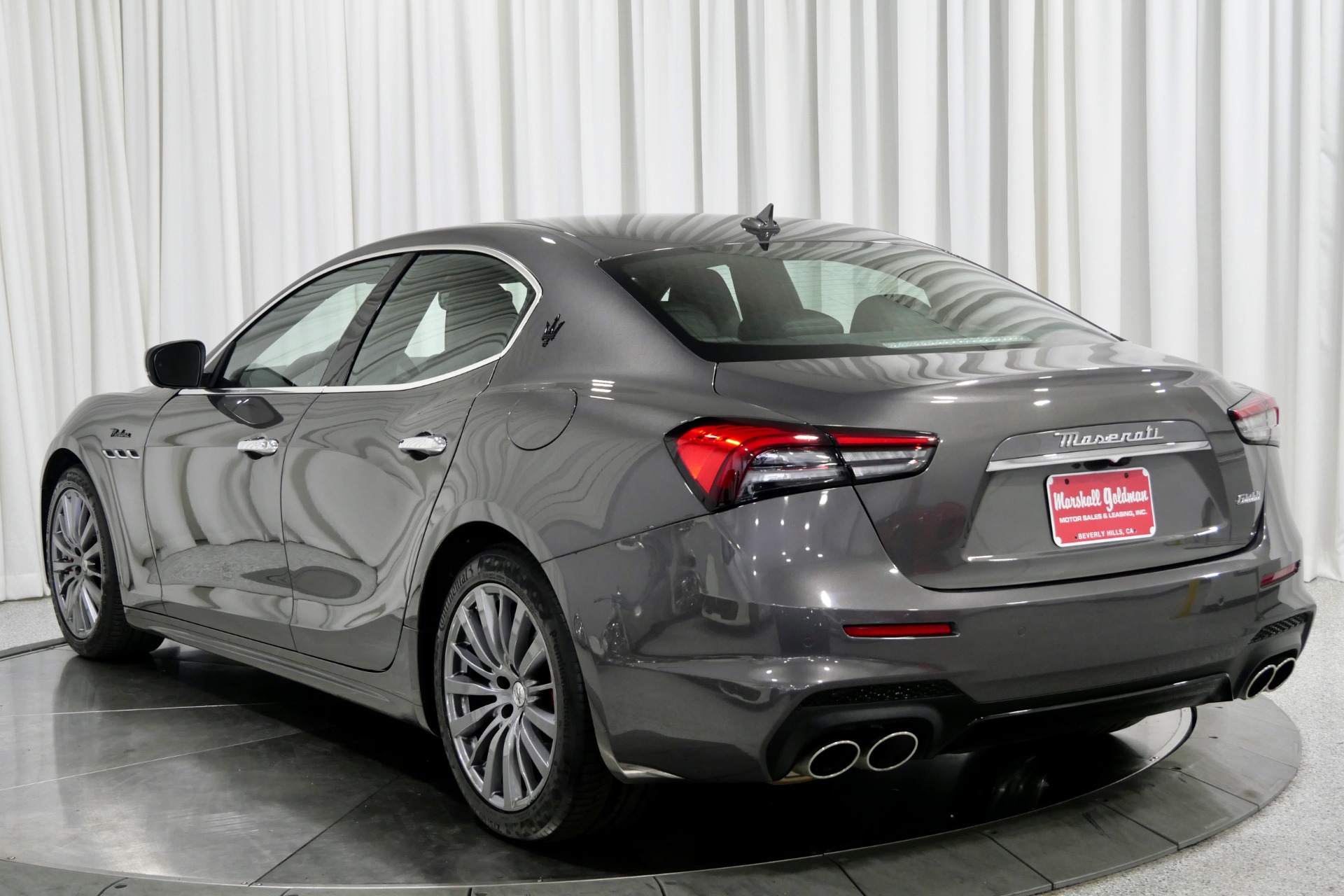 Grigio Maratea Metallic Maserati Ghibli Modena with Nero Interior