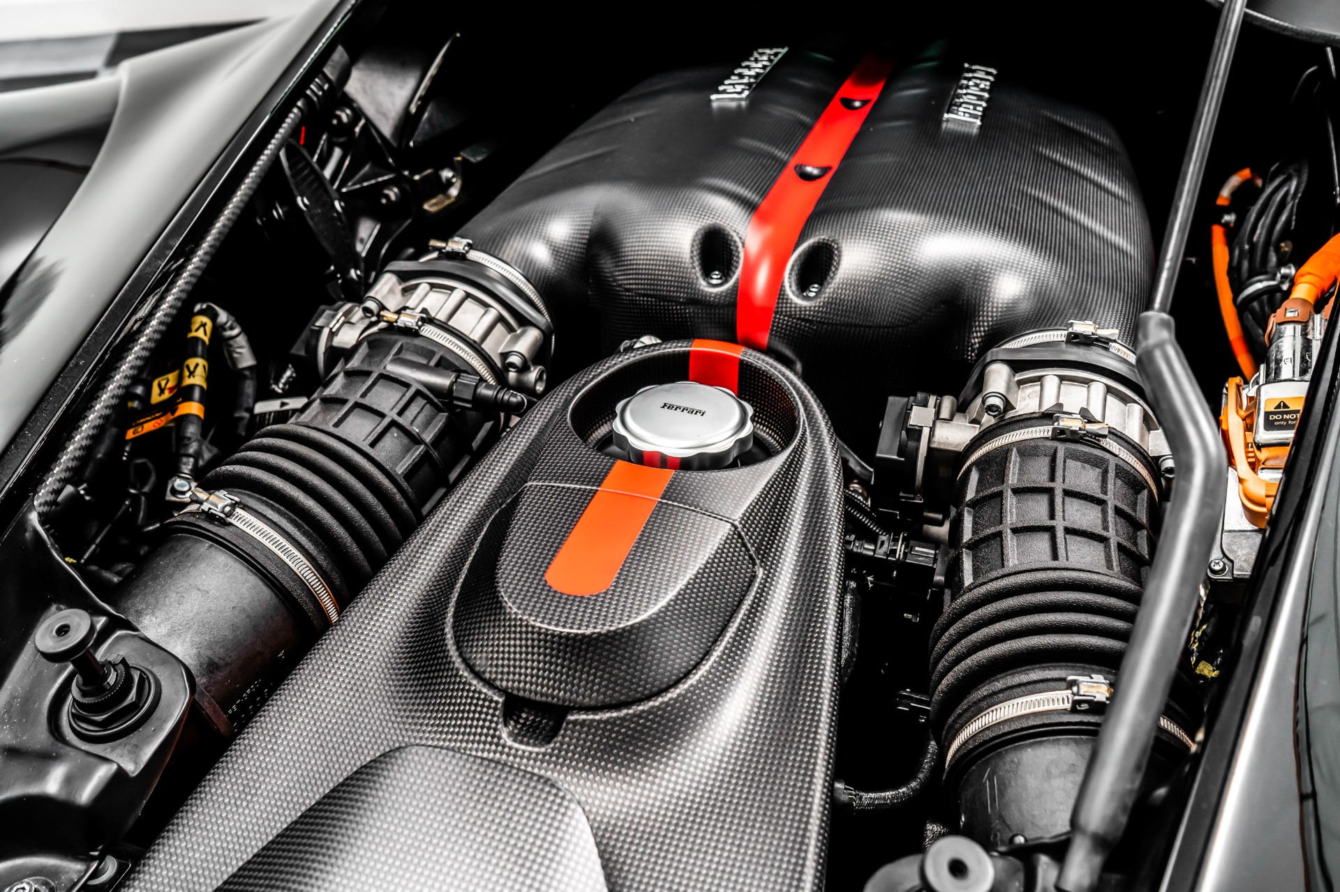 Ferrari Mid Engine Rear Compartment Laferrari Engine Compartment RM Sotheby's Monterey 2024 Auction: 2015