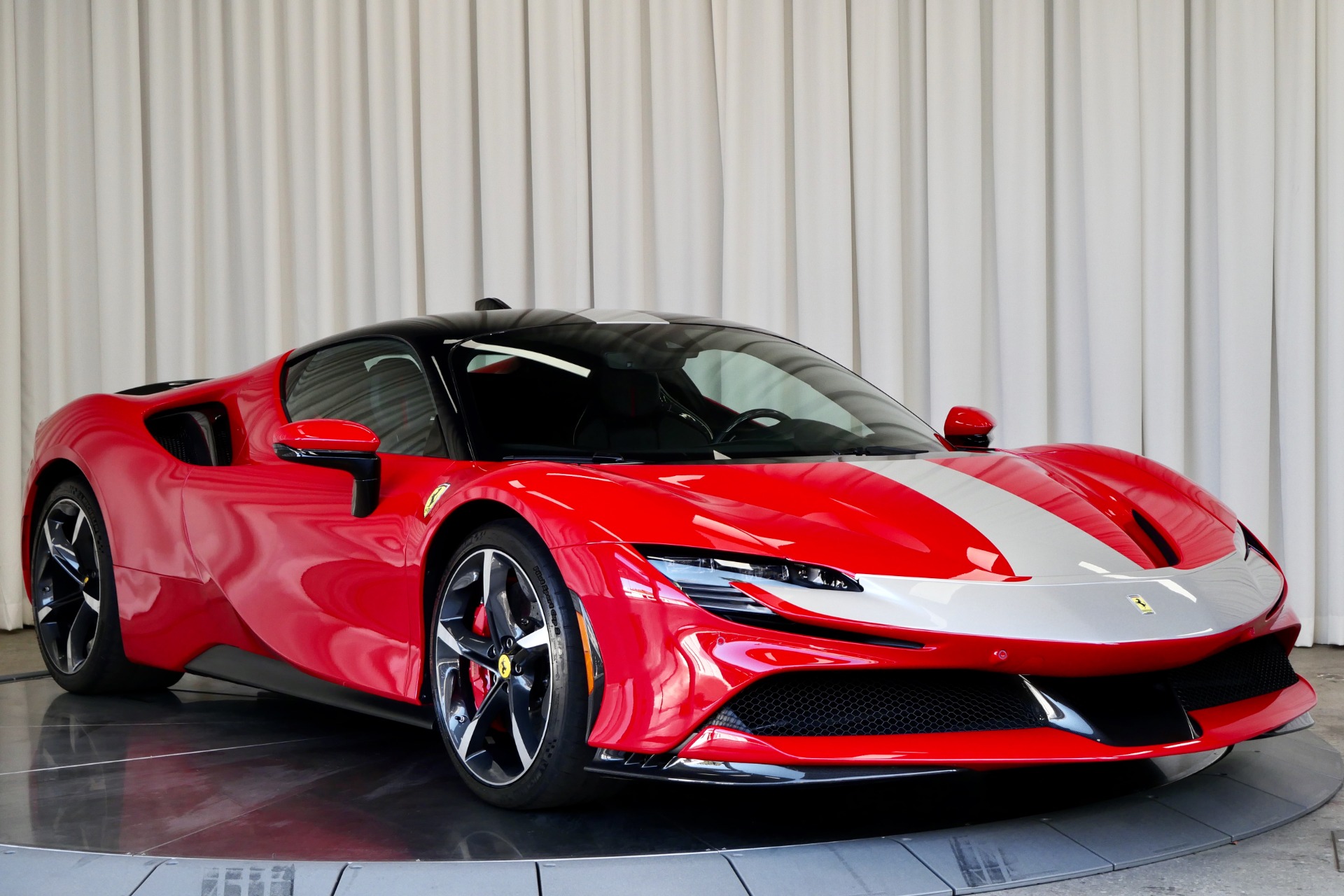 Rosso Corsa Ferrari SF90 Stradale Assetto Fiorano with Nero