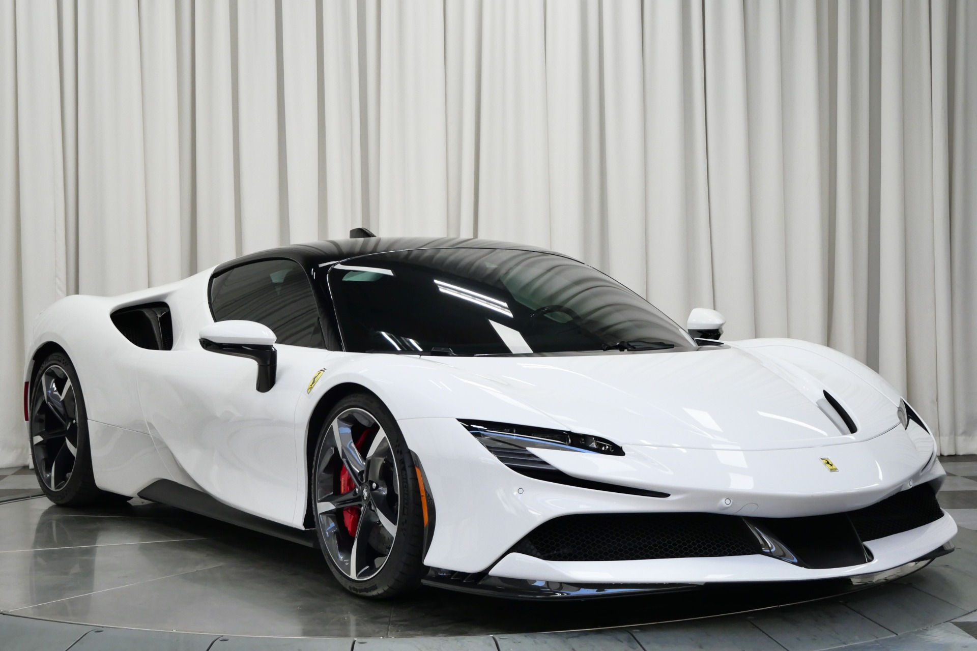 White Sf90 Rear Ferrari Sf90 White Wallpaper