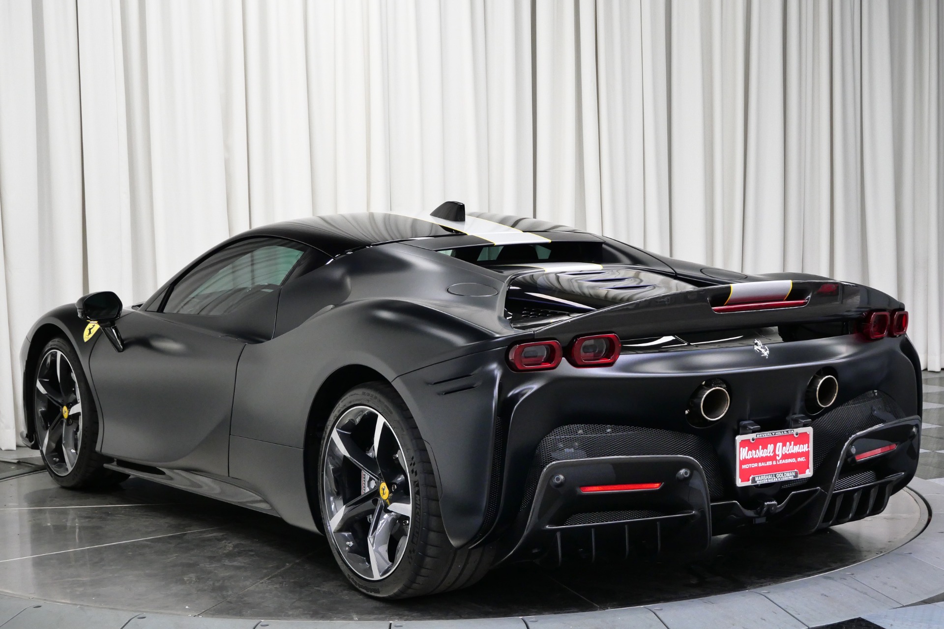 Matte Black Ferrari SF90 Stradale Assetto Fiorano with Nero